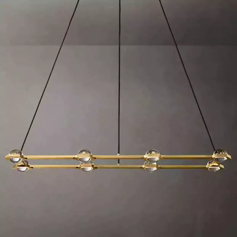 KL Eclatam Rectangular Chandelier 54"