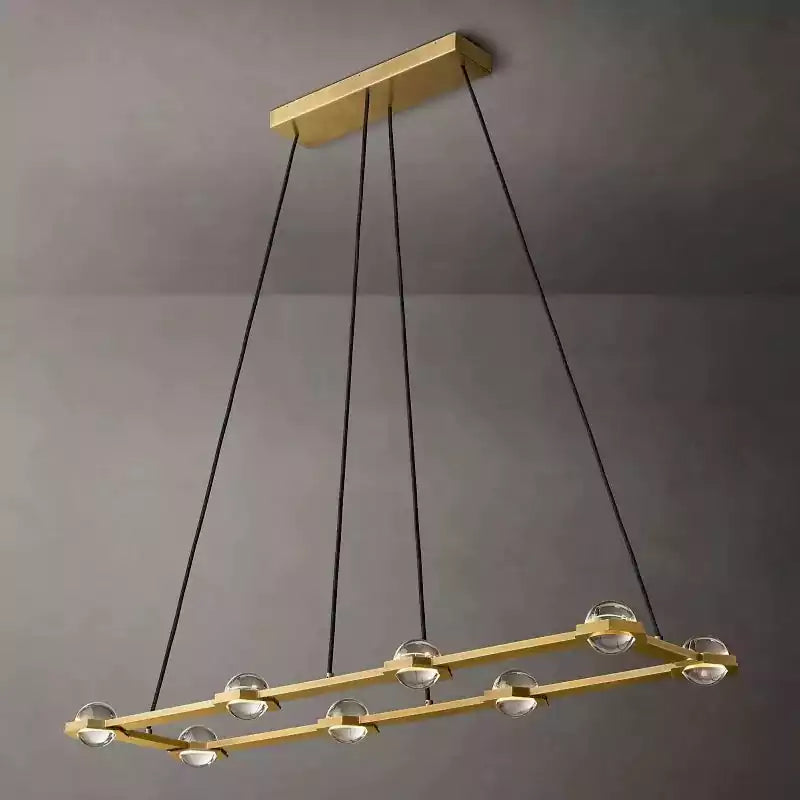KL Eclatam Rectangular Chandelier 54"
