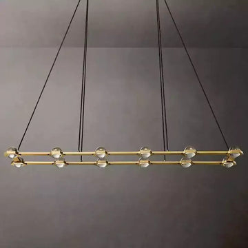 KL Eclatam Rectangular Chandelier 72"