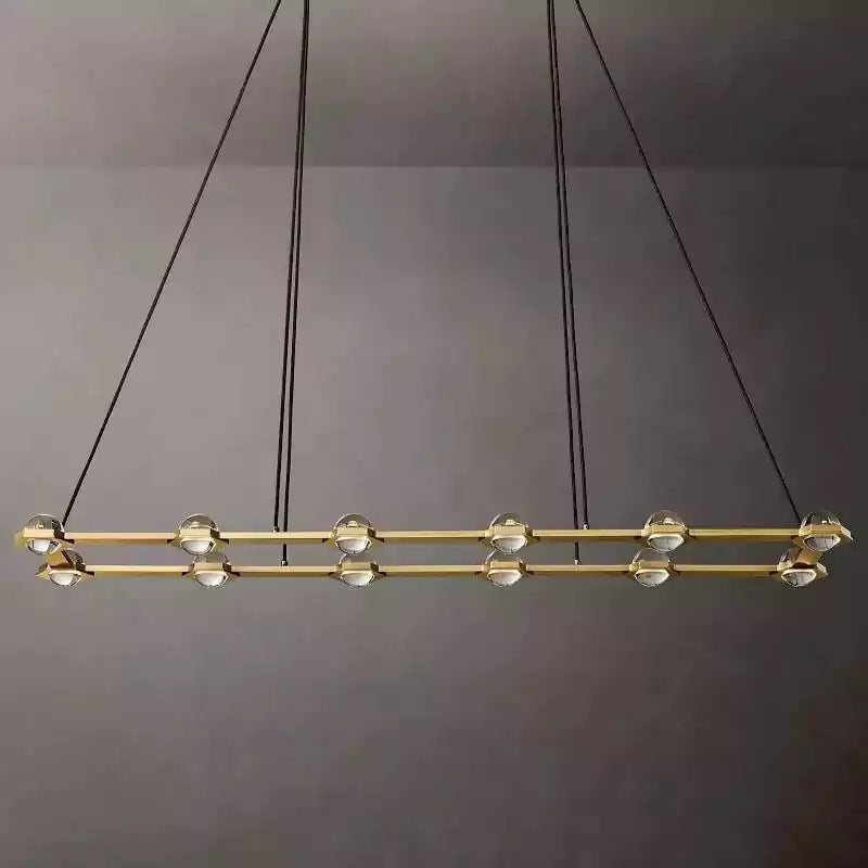 KL Eclatam Rectangular Chandelier 72"
