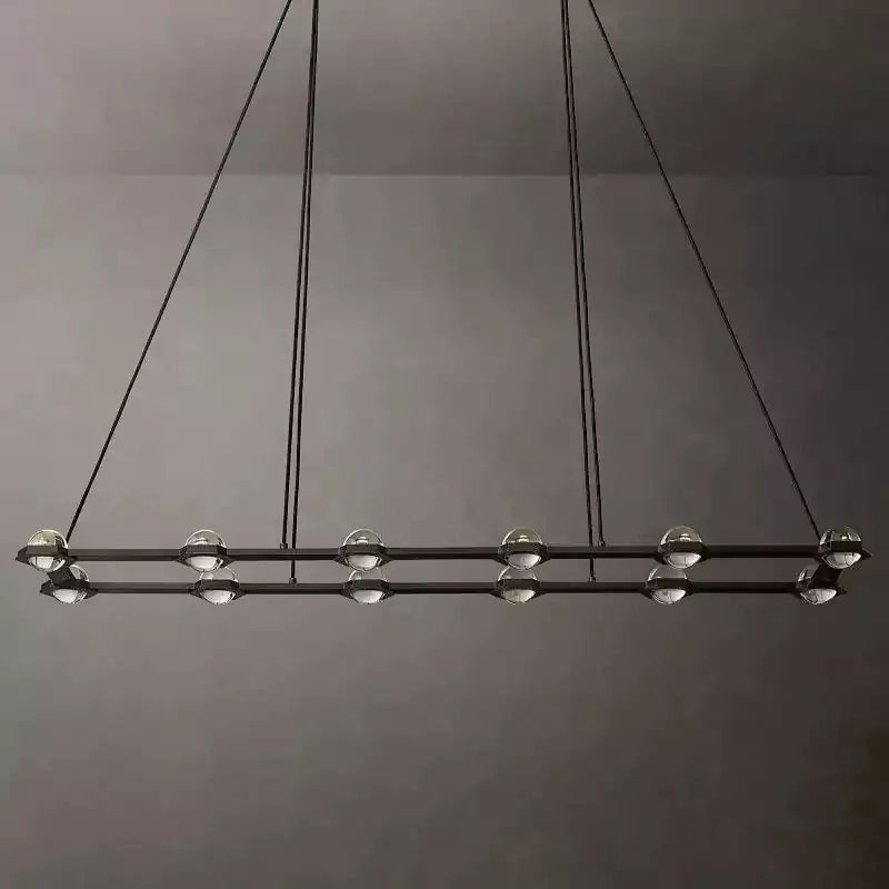 KL Eclatam Rectangular Chandelier 72"