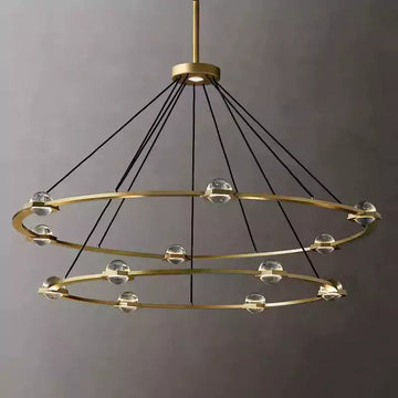 KL Eclatam Two Tier Round Chandelier 60"