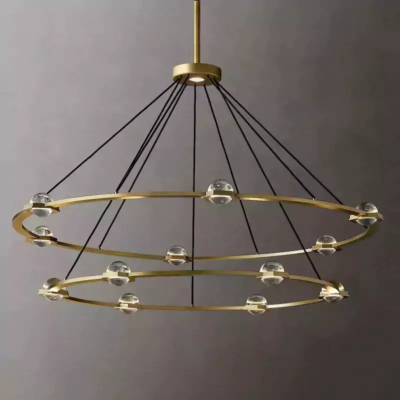 KL Eclatam Two Tier Round Chandelier 60"