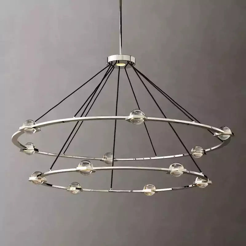 KL Eclatam Two Tier Round Chandelier 60"