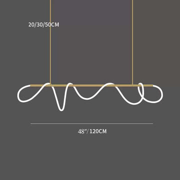 Modern Flexible LED Linear chandelier
