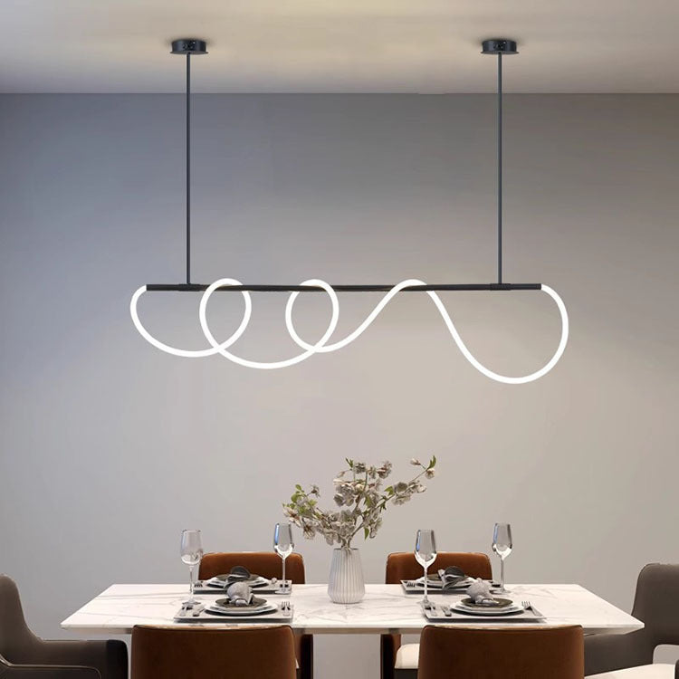 Modern Flexible LED Linear chandelier