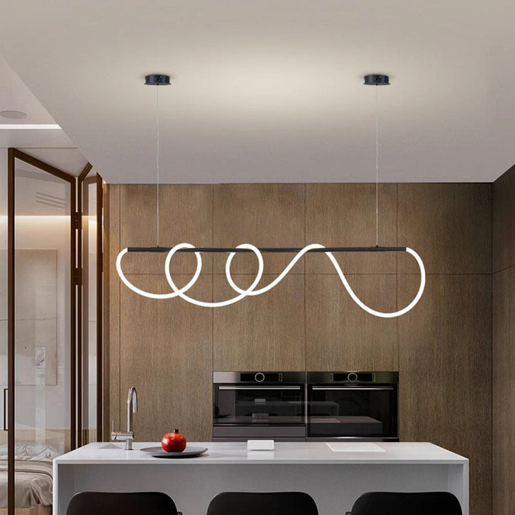Modern Flexible LED Linear chandelier