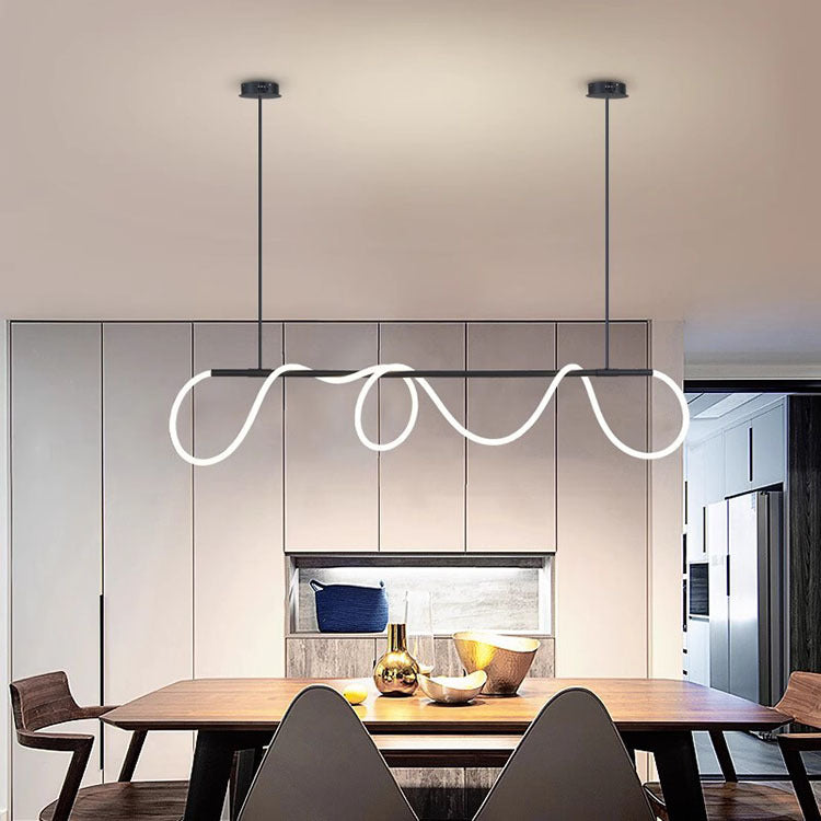 Modern Flexible LED Linear chandelier