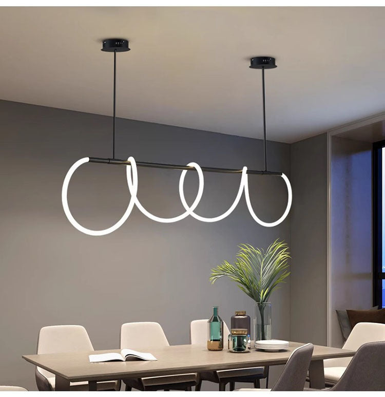 Modern Flexible LED Linear chandelier