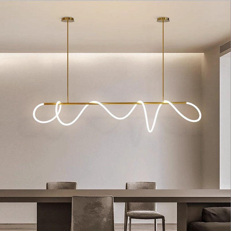 Modern Flexible LED Linear chandelier