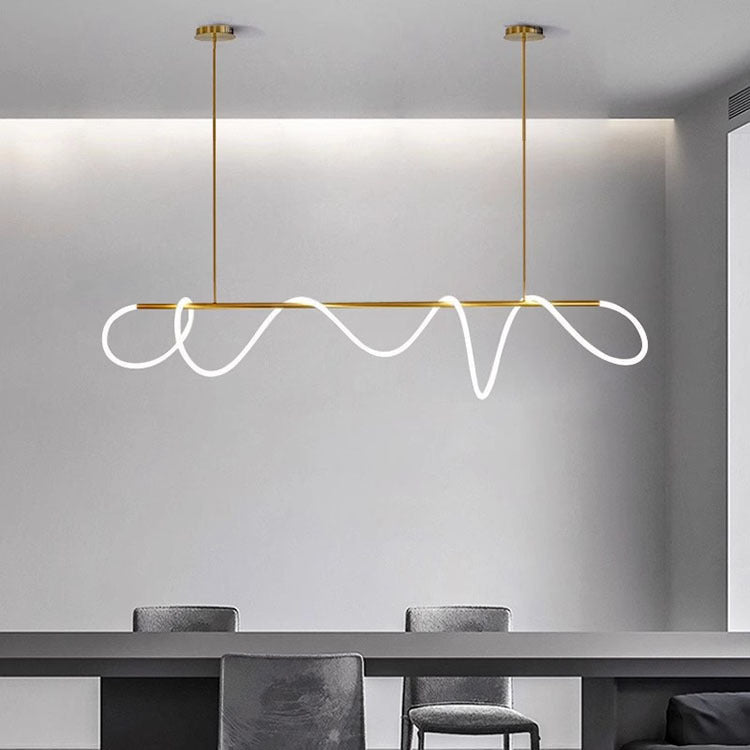 Modern Flexible LED Linear chandelier
