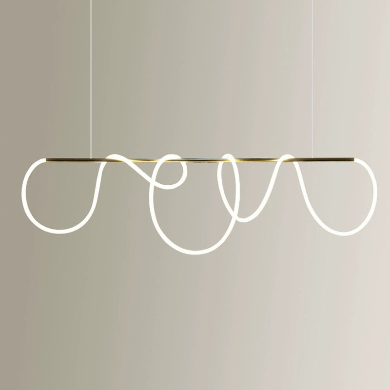 Modern Flexible LED Linear chandelier