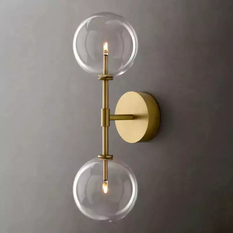 KL Glass Globe Linear Sconce