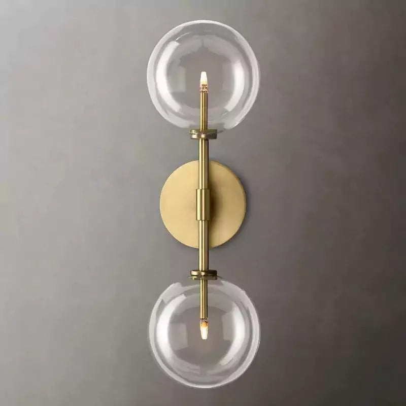 KL Glass Globe Linear Sconce