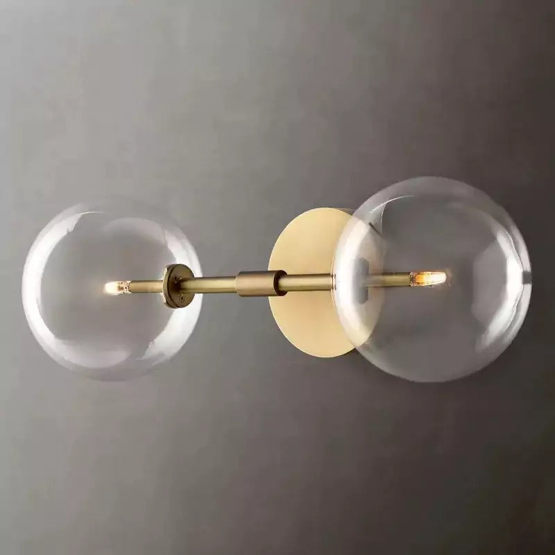 KL Glass Globe Linear Sconce