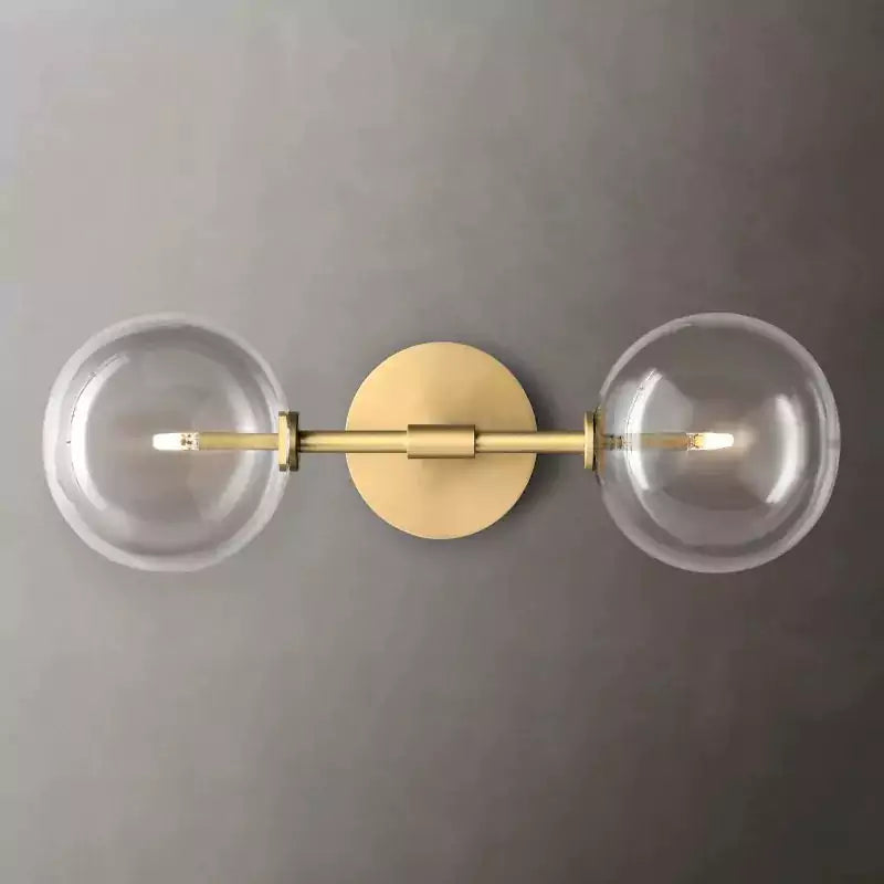 KL Glass Globe Linear Sconce