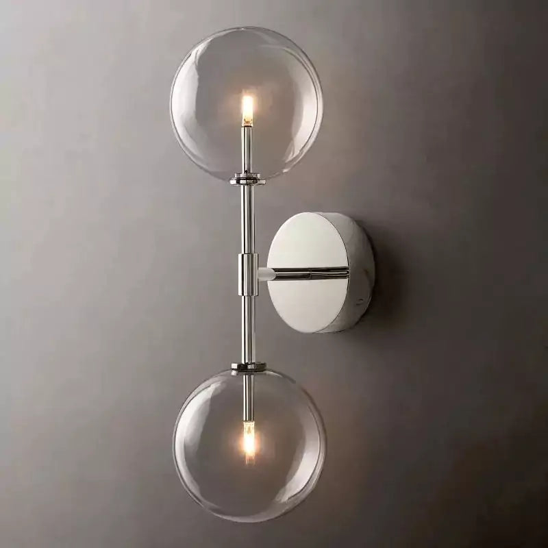 KL Glass Globe Linear Sconce