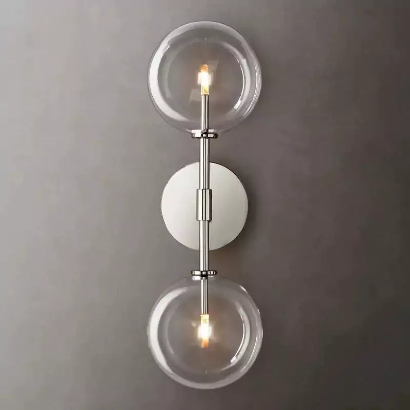KL Glass Globe Linear Sconce