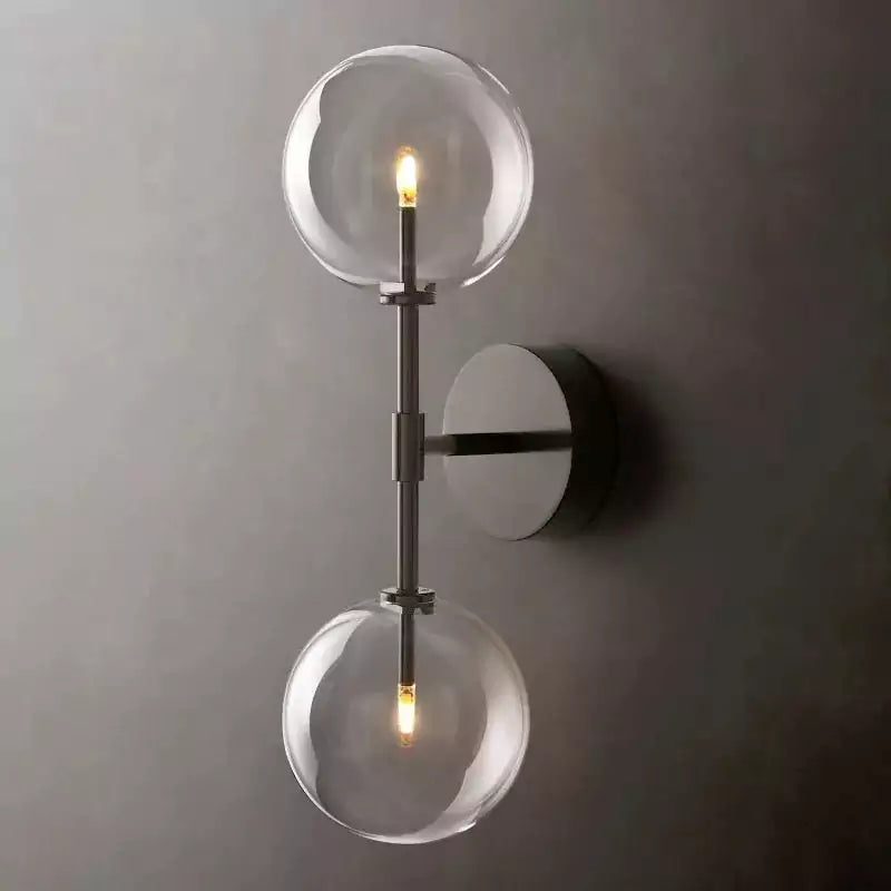 KL Glass Globe Linear Sconce