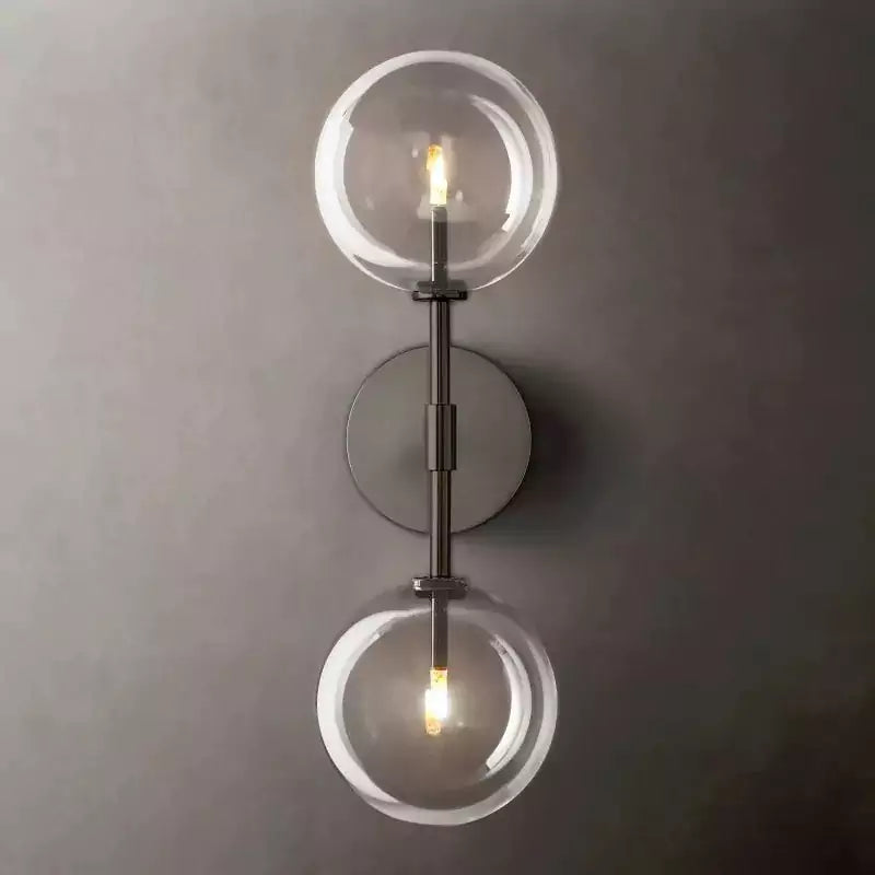 KL Glass Globe Linear Sconce