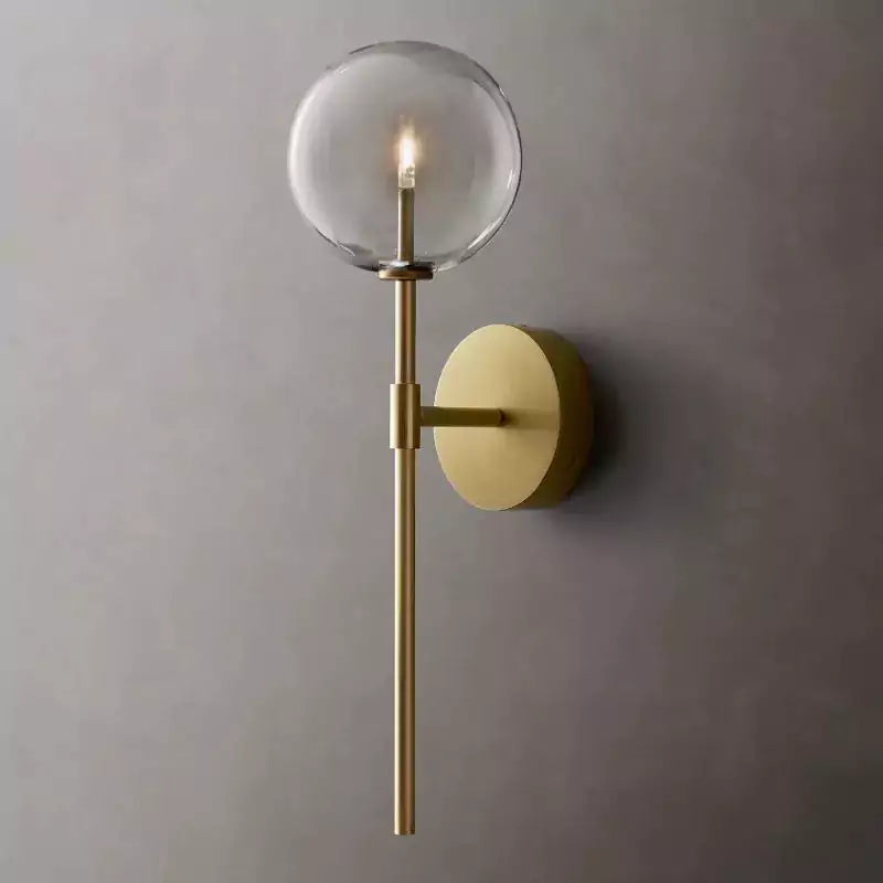 KL Glass Globe Sconce