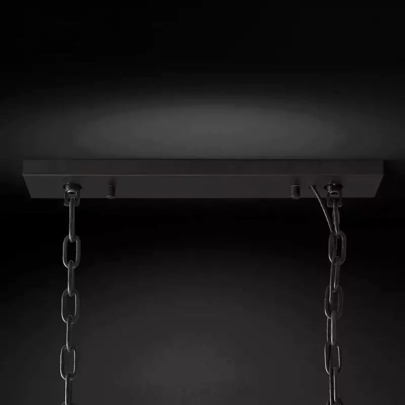 KL Harlew Crystal Rectangular Chandelier 42"