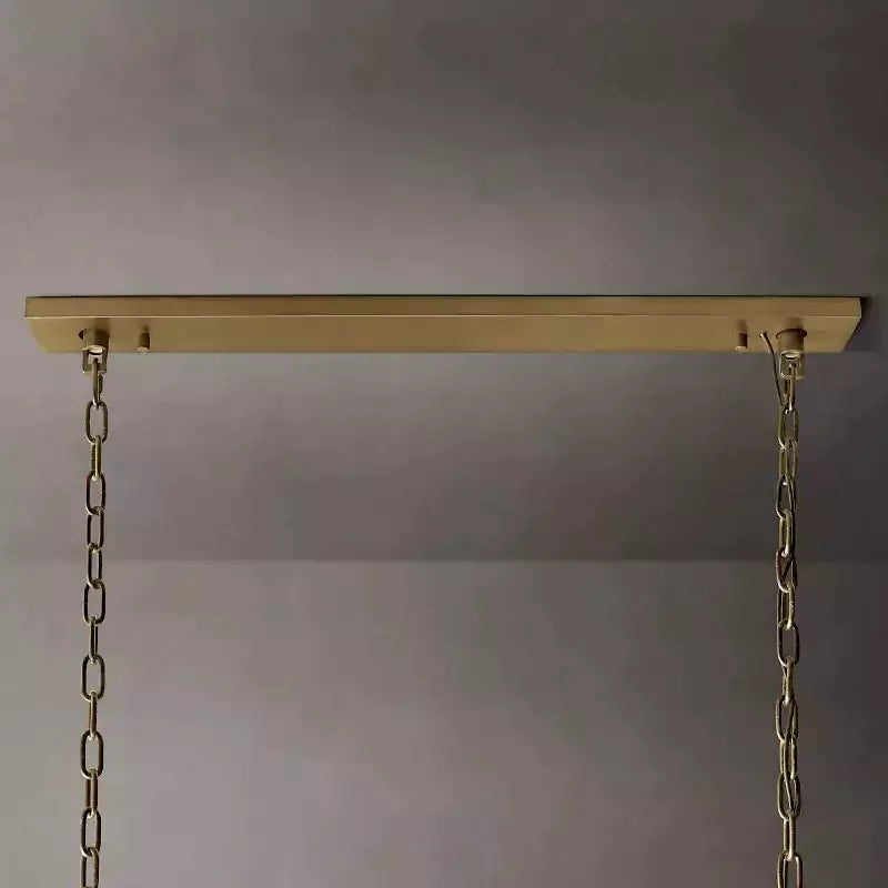 KL Harlew Crystal Rectangular Chandelier 62"