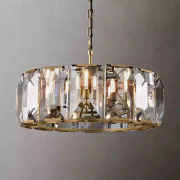 KL Harlew Crystal Round Chandelier 31"