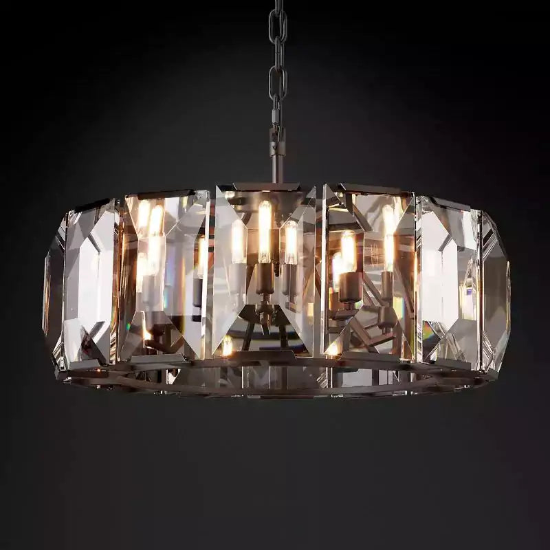 KL Harlew Crystal Round Chandelier 31"