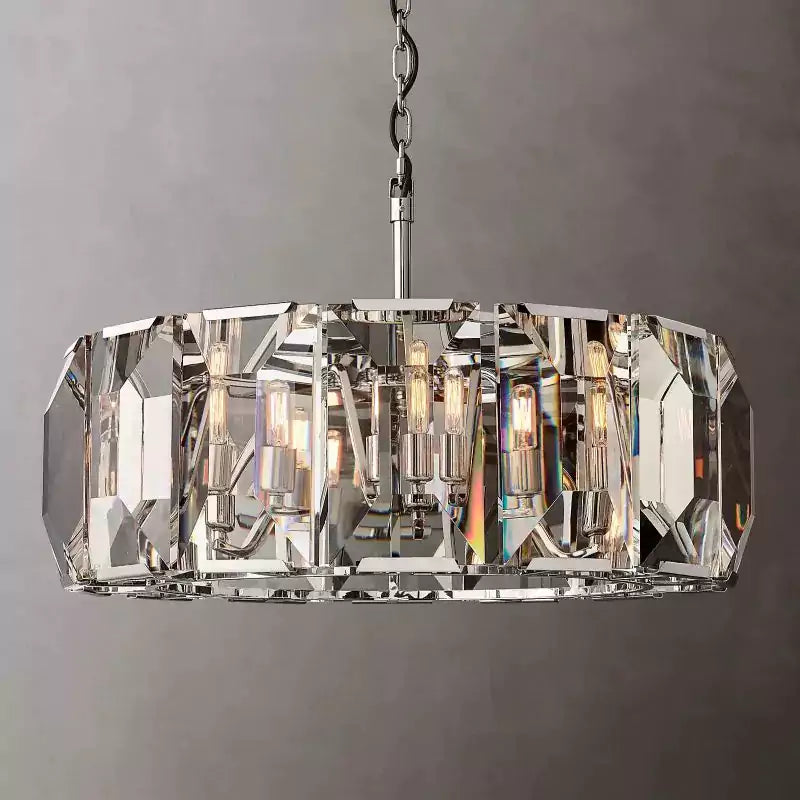 KL Harlew Crystal Round Chandelier 31"