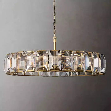 KL Harlew Crystal Round Chandelier 60"