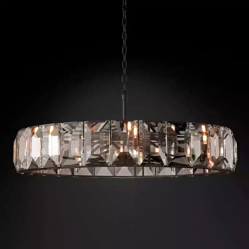 KL Harlew Crystal Round Chandelier 60"