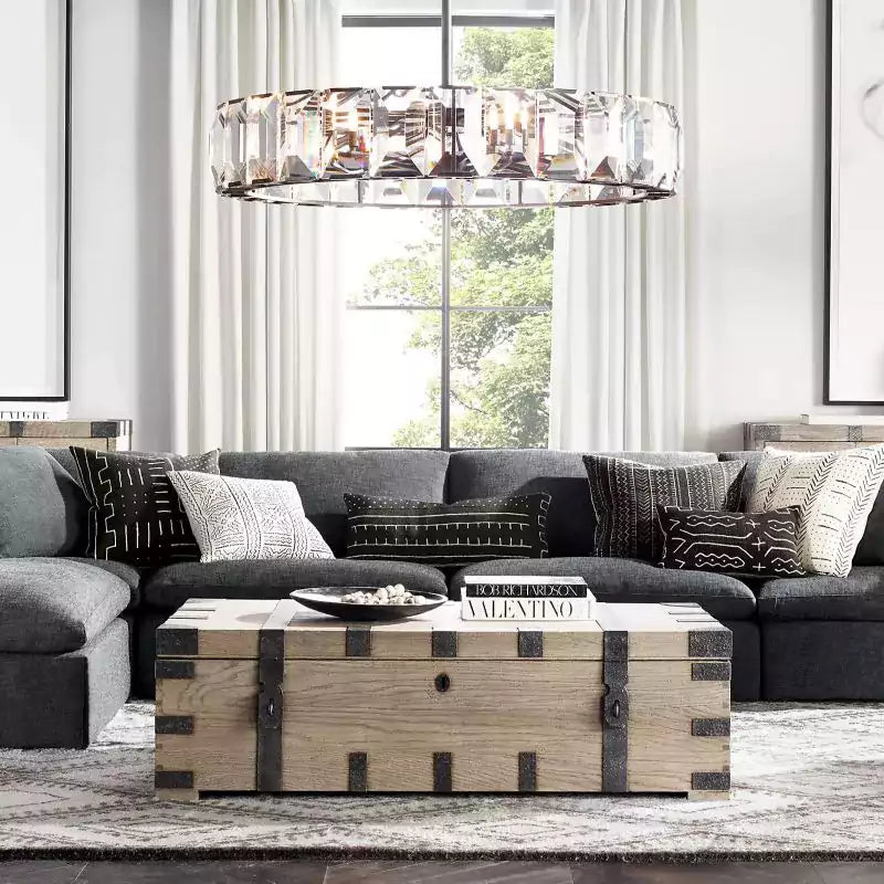 KL Harlew Crystal Round Chandelier 60"