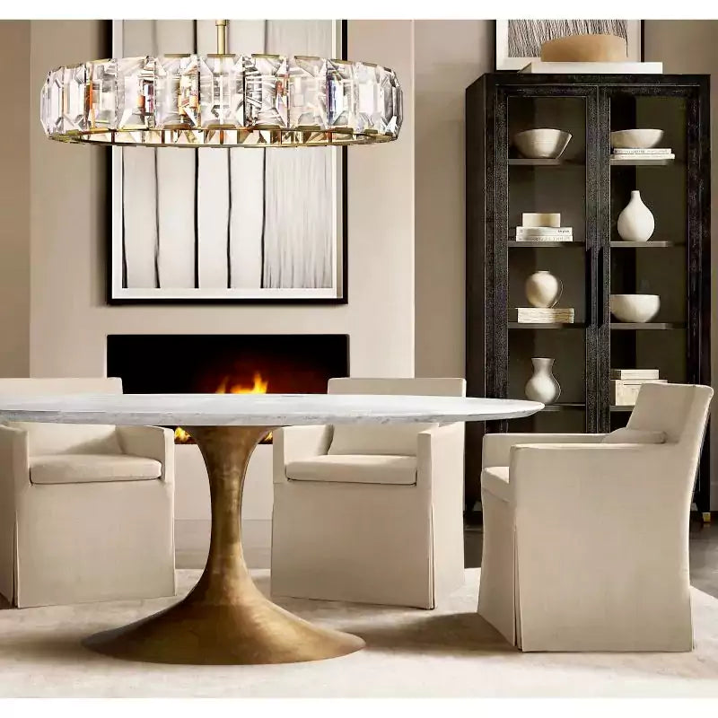 KL Harlew Crystal Round Chandelier 60"