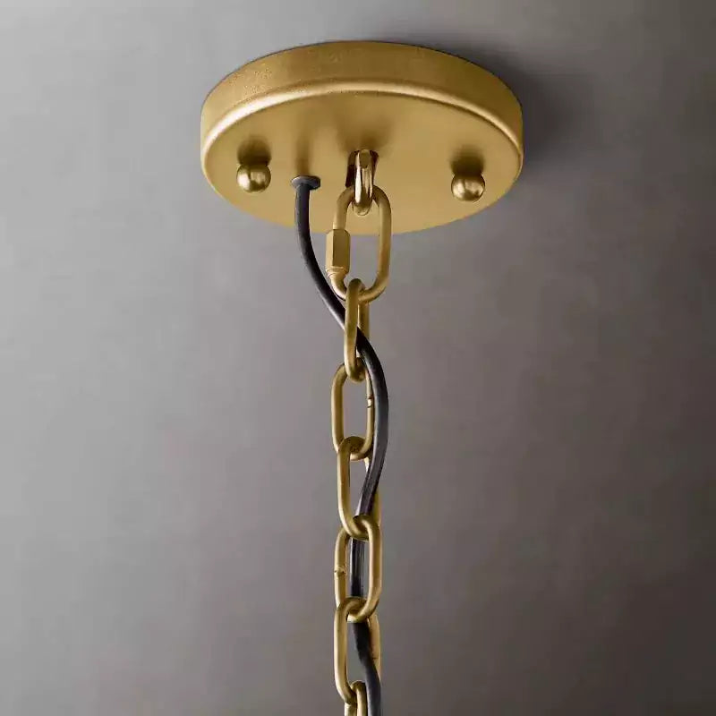 KL Harlew Alabaster Round Chandelier 31"