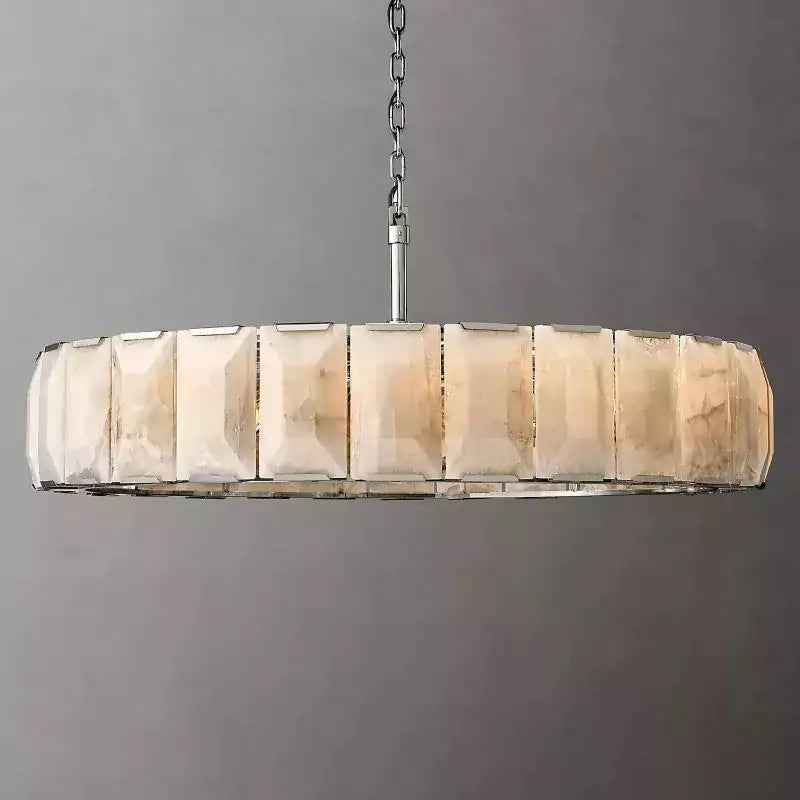 KL Harlew Alabaster Round Chandelier 60"