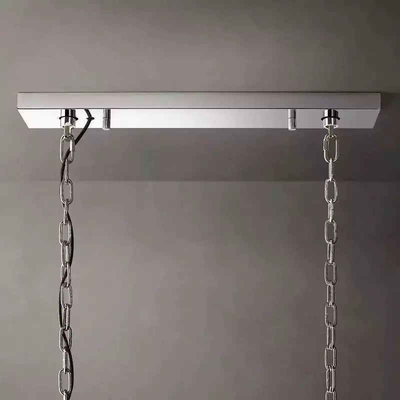 KL Harlew Alabaster Rectangular Chandelier 54"