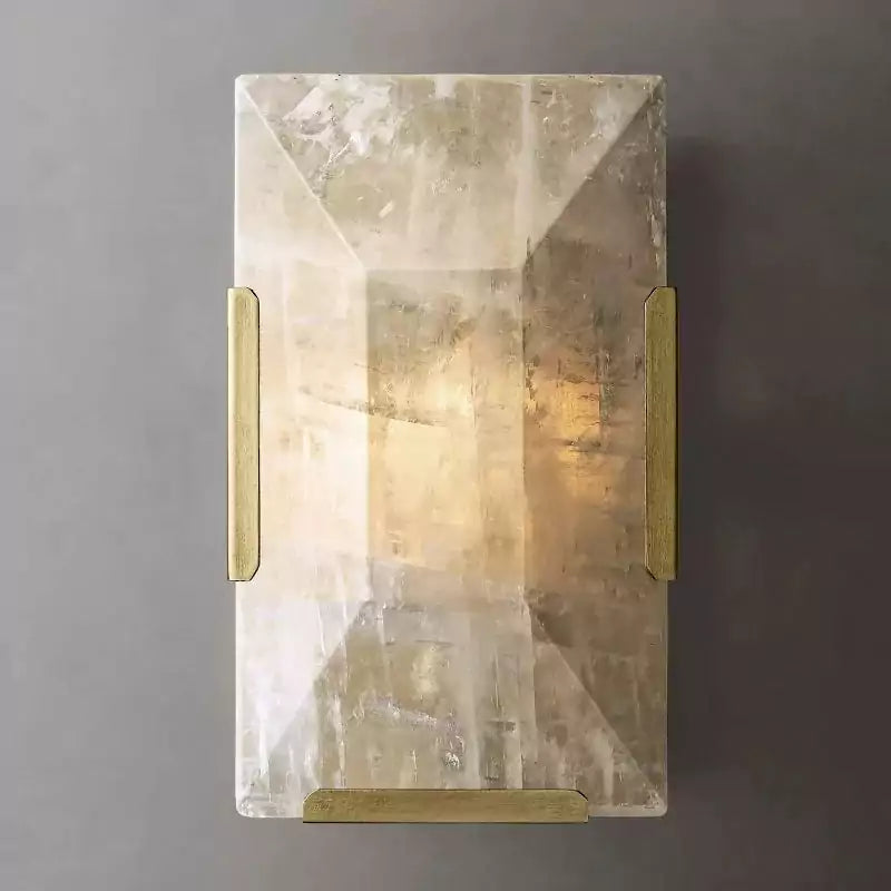 KL Harlew Alabaster Short Wall Sconce