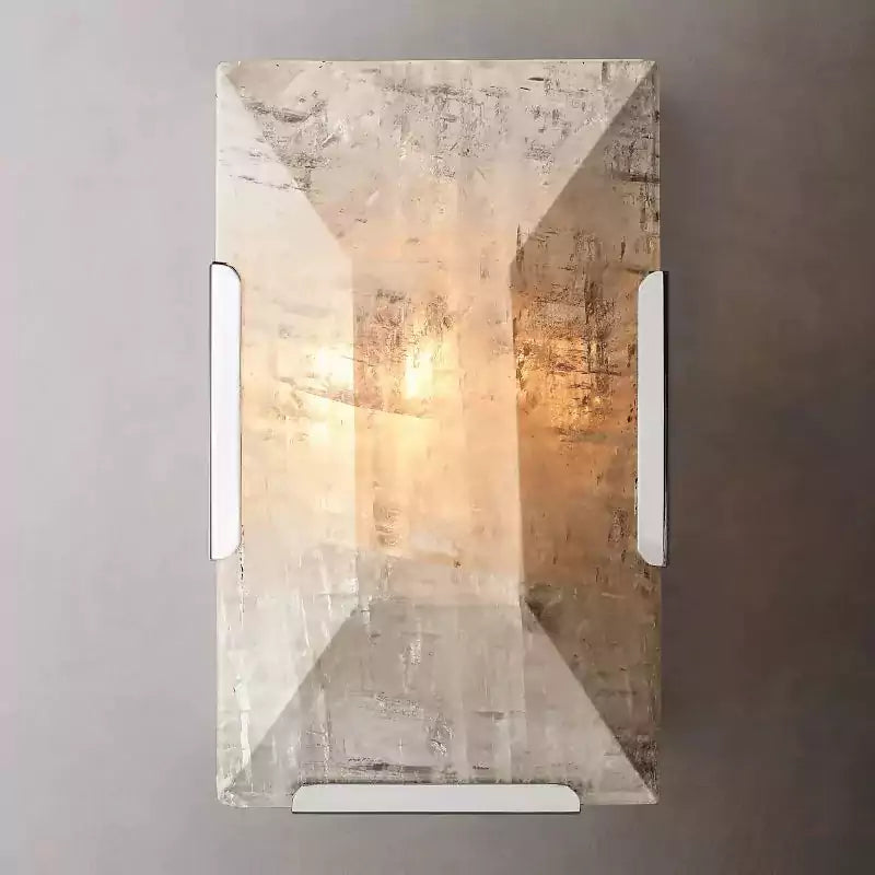 KL Harlew Alabaster Short Wall Sconce