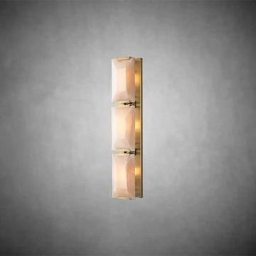 KL Harlew Alabaster Triple Sconce