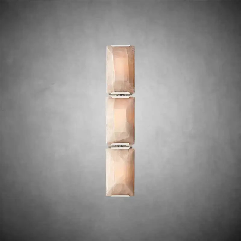 KL Harlew Alabaster Triple Sconce