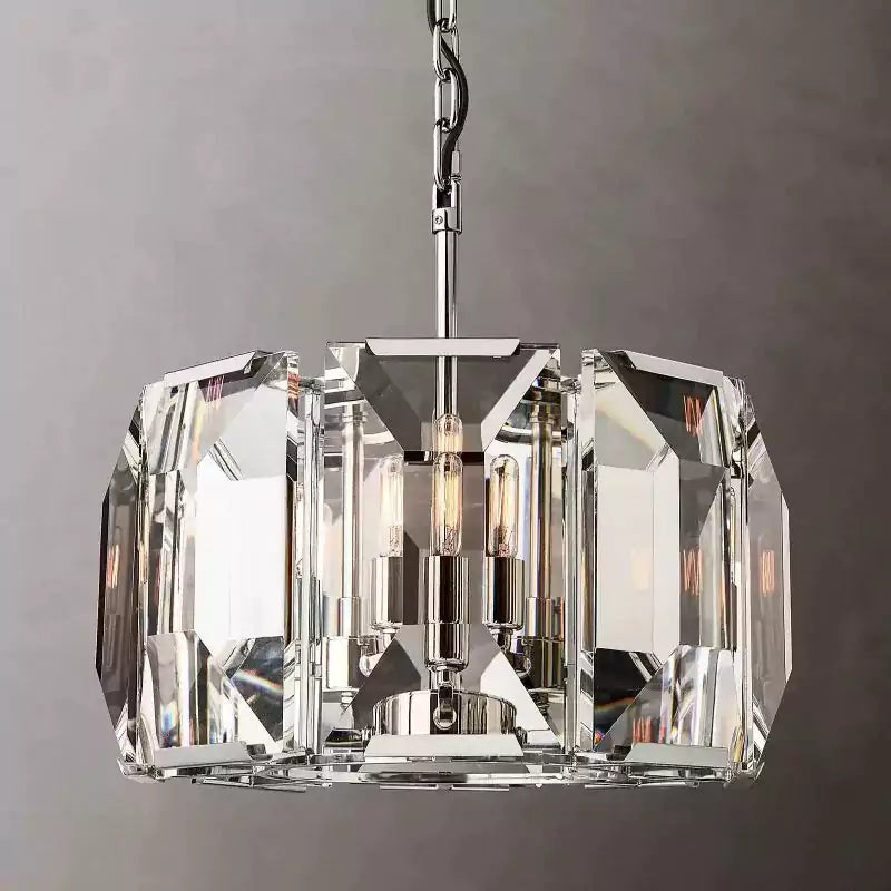 KL Harlew Crystal Round Chandelier 19"