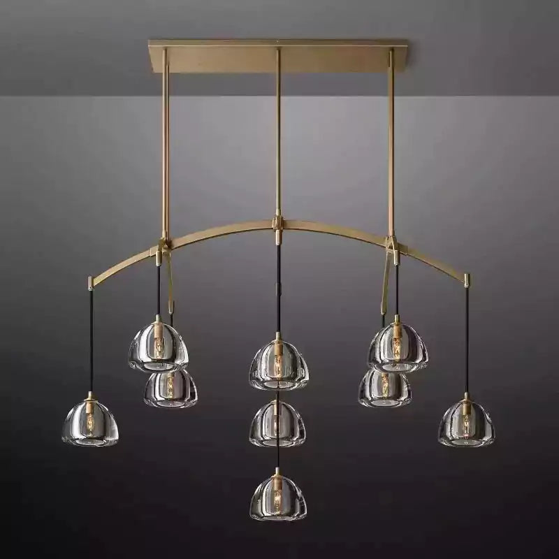 KL Hemisper Linear Chandelier 54"