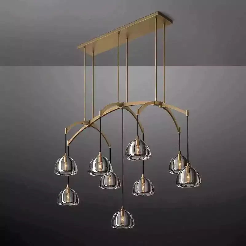 KL Hemisper Linear Chandelier 54"