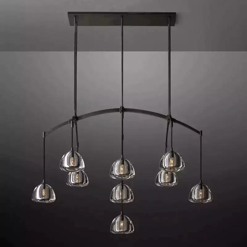 KL Hemisper Linear Chandelier 54"