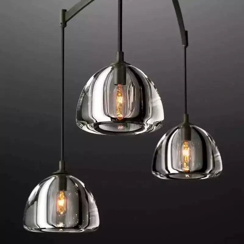 KL Hemisper Linear Chandelier 54"