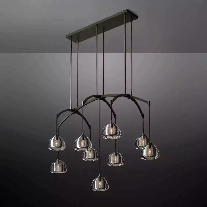 KL Hemisper Linear Chandelier 54"