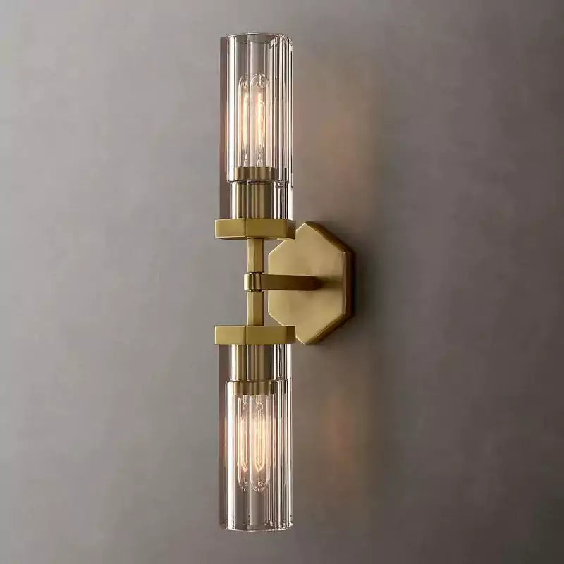 KL Lambert Hexagonal Linear Wall Sconce