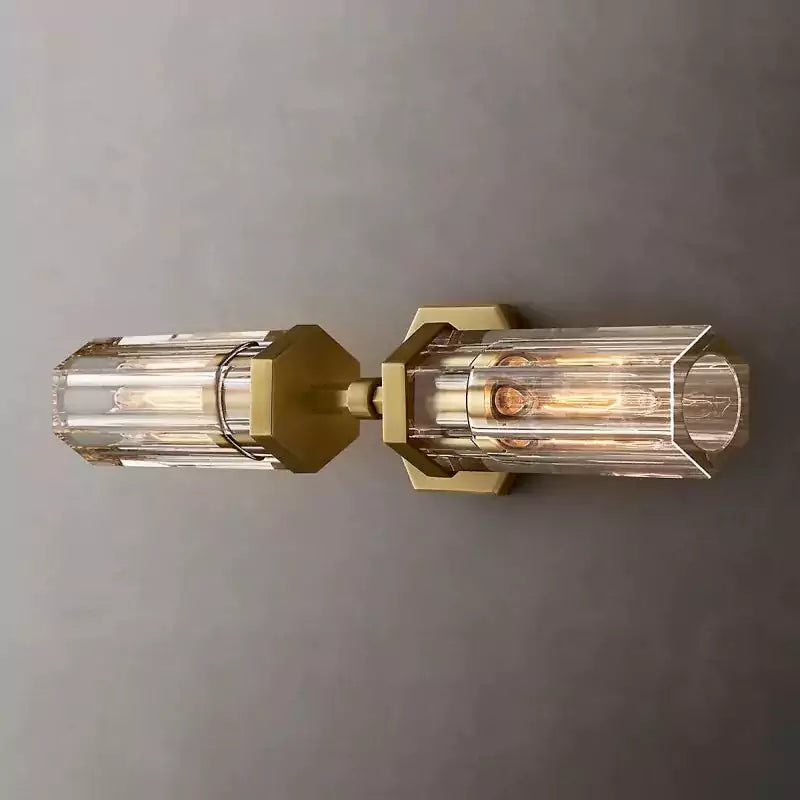 KL Lambert Hexagonal Linear Wall Sconce