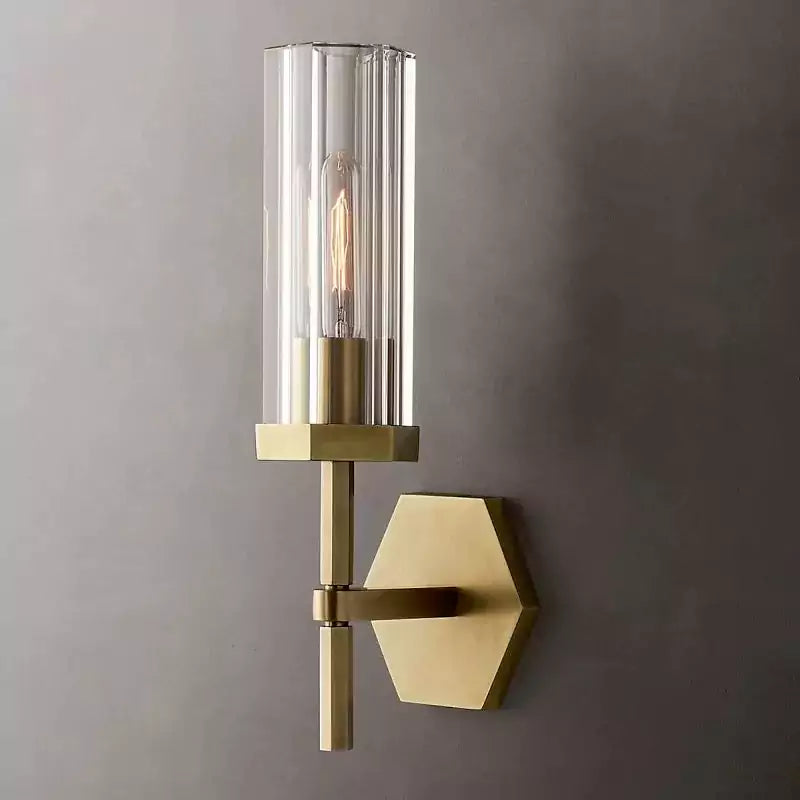 KL Lambert Hexagonal Wall Sconce